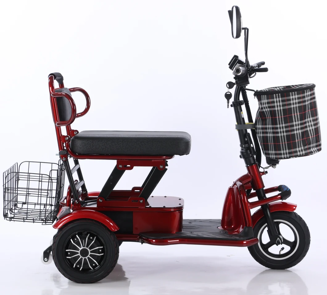 Hot Selling Electric Tricycle Folding Old-Fashioned Scooter Small Portable Tricycle Scooter for The Disabled
