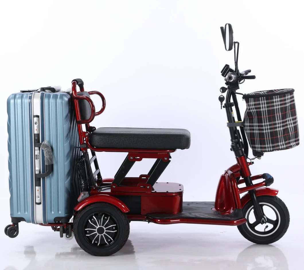 Hot Selling Electric Tricycle Folding Old-Fashioned Scooter Small Portable Tricycle Scooter for The Disabled